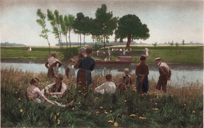 The Picnic
from the painting by E. Claus